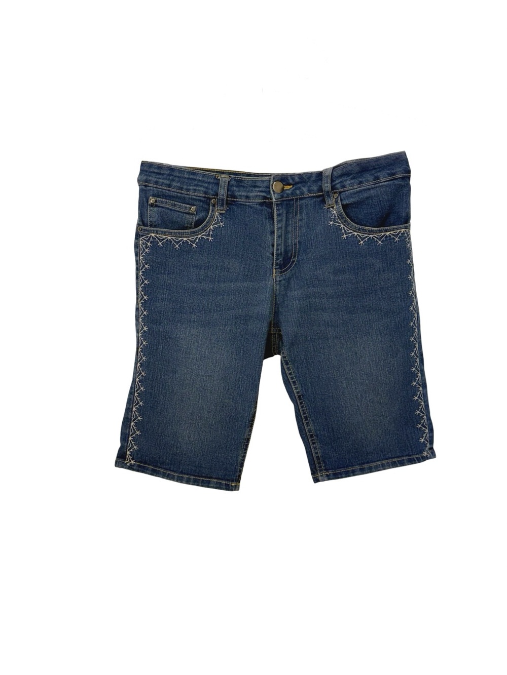 Blue Identity Bermuda Denim Shorts